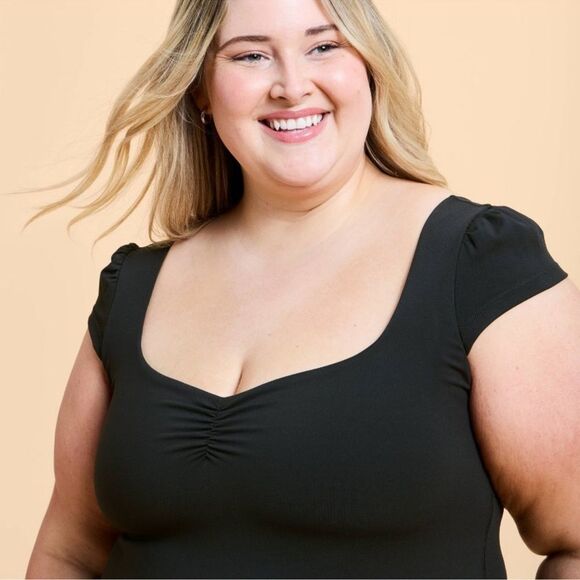 BLOGILATES Sweetheart Baby Tee 1X *NEW* - Picture 2 of 13